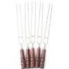 Ferramentas de churrasco Acessórios de ferramentas de churrasco 5pcs/grades conjunto de churrasqueiras assar garfks com bolsas de camping telescópio sticks skewers churrasco aço inoxidável 221128