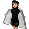 Cappotto Ragazze Lana Autunno Spessa Abbigliamento per bambini e Abbigliamento invernale Grande con cappuccio 10T 221125