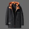 Mens Down Parkas Plus Size 10XL Winter Fur Collar Jackets Men Thickened Warm Hooded Coats Male Outerwear Removable Liner 221128