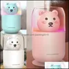 Other Home Decor Lovely Water Supply Instrument Keep Moisture Pet Bear Essential Oils Diffusers Woman Man Humidifiers Bedroom Suppli Dhqry