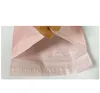 Karty pozdrowieniowe 50pcs podwójne różowe torby pocztowe Wydrukowane opakowanie poliera koperty z Self Seal Courier Ubrania pocztowe 221128