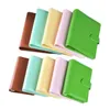 Anteckningar Macaroon Color A6A5 Pu Leather DIY Binder Notebook Cover Diary Agenda Planner Paper Cover School Stationery 221128