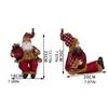 Christmas Decorations 69HF 14'' Sitting Santa Claus Figurines Figure Hanging Xmas Tree Ornaments Doll Toy Collectible 221125