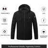 Herren Daunenparkas Männer ganze Bereiche beheizte Jacke USB Winter Outdoor elektrische Heizjacken warme Sport Thermomantel Kleidung beheizbare Baumwolle 221124