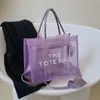 2022 NOWOŚĆ DUŻA TOBA TOTE dla kobiet przezroczyste torebki PVC Luksusowe torby na ramię Crossbody Fashion Summer Beach Jelly Bag156s