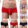 Underpants Mens Sexy Modal Bulge Pouch Boxer Low Waist Trunk Shorts Underwear Boxershorts Sweat-absorbing Breathable Gays Boxers