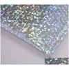 Aufbewahrungsbeutel Holographische Folie Poly Bubble Mailer Sliver Express-Verpackungsbeutel Tragbare Farbaluminizer Home Storage Bubbles Bags Dhlpx