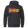 Hoodies للرجال Sweatshirts العودة إلى المستقبل رجال الخريف الشتاء خطاب الطباعة عارضة الذكور الشارع الشارع الرجل أعلى الهيب هوب.