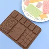 Waffle Silicone Mold Handmade Different Shape Chocolate Chip Jelly Mousse Cake Muffin Decoration Baking Supplies MJ1179