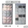 Other Home Storage Organization Women Underwear Socks Hanging Bag Double Sided Wardrobe Closet Bra Storage Nonwoven Home Clothes O Dhbvj