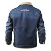 メンズジャケットVolgins Brand Denim Mens Auturt Winter Jeans Men Thick Warm Bomber Army Coats221124