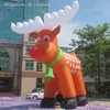 activities 6m 8m Red-Nosed Giant Christmas inflatable Reindeer Inflatable Rudolph animal model for Xmas Holiday decorations