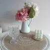 Bord mattor mandala runda placemat boho v￤vda makramtasslar mat koppplatta