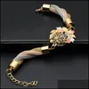 Armband örhängen halsband afrikanska dubai guldfärg lämnar kristallhalsband örhängen ring armband smyckesuppsättningar för kvinnor dhgarder dh2kp