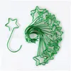 Hooks Rails 50Mm Hook Star Shape 20 Pcs One Bag Gold Sier Plated Hooks Green Red Four Colors Party Supplies Decorate Home 3 45Zq M Dhxiv