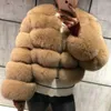 Abrigo de piel sintética para mujer, chaqueta mullida de otoño e invierno para mujer, peluche corto de moda peludo de alta calidad para mujer