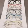 Солнцезащитные очки рамы моды винтажные ретро -металлические очки чистые линзы, женщины, мужчина, ботаник, гик, оптический круговой глаз, круговой глаз