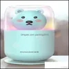 Other Home Decor Lovely Water Supply Instrument Keep Moisture Pet Bear Essential Oils Diffusers Woman Man Humidifiers Bedroom Suppli Dhqry