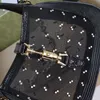 Strass Mini Tasche Kette aushöhlen Eidechse Umhängetaschen Handtaschen Klappe Umhängetaschen Echtes Leder 1961 Damen Tote Geldbörse Gun Gold