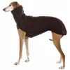 Hundkläder Elastiska tröjor Hög krage vinterjacka Greyhound Hunter Outfit Coat Soft Medium Big S Clothing S5xl Storlek 221128