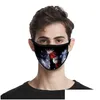 Designer Masks Black Face Masks America Flags Eagle Animals Mask Respirator Man Mascarilla Youth Cloth Fashion Washable Summer 2 2Zj Dhhty