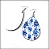 Dangle Lustre Différent Tear Drop Dangle Boucles D'oreilles Sublimation Oreille Pendentifs Personnalisé En Bois Blanc Boucle D'oreille Diy Bijoux 2109 Dhgarden Dhvsb