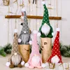 Party Favor White Beard Faceless Plush Ornaments New Party Supplies Rudolph Christmas Gnomes Forest Man Doll Green Red Knitted Cap K Dhysj