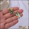 Pinnen broches insecten emailbroche pin cartoon colorf vlinder mot met madeliefje prachtige vrouwen badge sieraden vintage flowe dhgarden dhrfz