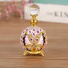 10pcs 25ml Vintage Pink Butterfly Decorative Glass Perfume Bottles Refillable Frosted Lotion Bottle Empty Essential Oils Bottles