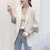 Abiti da donna Blazer Donna Office Ladies Abito da lavoro Slim Stile coreano Semplice minimalista Patchwork Business OL Trendy Femme Arrivo