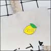 Pins broches email pinnen broches gele citroen fruit badge letter ontwerp schattige broche sieraden 1484 e3 drop levering dhgarden dhose dhose