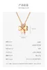 Kettingen S925 Clover ketting dames sterling zilveren sleutelbeen ketting 2021 Nieuwe hanger luxe in mode