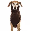 Hundkläder Elastiska tröjor Hög krage vinterjacka Greyhound Hunter Outfit Coat Soft Medium Big S Clothing S5xl Storlek 221128