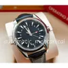 NF Factory Mens Watches Style Black Dial Watch 42mm Automatisk mekanisk rostfritt st￥l Glas LETHER REP BACK Sport Sea Montres De Luxe Christmas Gifts Watches