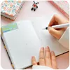 Notepads Arrival Cute PU Leather Floral Flower Schedule Book Diary Weekly Planner Notebook School Office Supplies Kawaii Stationery 221128