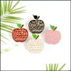 Pins Brooches Red Apple Brooches Teacher Quote I Am A Badge Pink Enamel Pins Lapel Pin Badges Fruit Plant Jewelry Gifts 621 Dhgarden Dhwfm