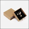 Jewelry Boxes Classic Style Kraft Jewelry Set Box Wedding Ring Case Necklace Gift Package Earring Studs Packing Bracelet Der Dhgarden Dh8Ik