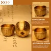 Garden Decorations Treasure Basinmoney Gold Ornament Golden Porsperity Wealth Copper Fengshui Decorations Office Chinese Model Lucky Ingots Bowl 221126