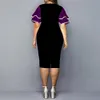 Повседневные платья пышные элегантные платья одежда для женщин Ripple Digital Print