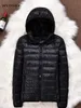 Parkas pour femmes hiver femmes ultraléger mince veste blanc canard à capuche vestes à manches longues manteau chaud Parka femme Portable vêtements d'extérieur 221125