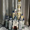 Bloklar Bloklar Film Cinderella Prenses Kalesi Şehir Modeli 4080 PCS Yapı Blok Tuğlalar Oyuncakları Çocuk Hediye Seti J240307 ile Uyumlu