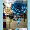 Ghirlande di fiori decorativi Addensamento Fiore di carta Decorazione di cerimonia nuziale Enorme rosa Vetrina 3D Fiori manuali Festa Su Dhwme