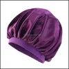 قبعات دش الحرير الساتان حمام امرأة أغطية رأس التفاف شعر رعاية الشعر جولة قابلة للامتداد قبعات النوم القبعات الحمام 5 3BA B2 DHCR5