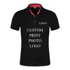 Men's Polos Summer Casual Brand Men Polo Shirt High Quality Unisex Short Sleeve Shirts Custom With Your Or Design Crop Tops