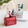 Gift Wrap Iron Mailbox Ornament Portable Lovely Xmas Tree Pendant Candy Box Organizer Christmas Design för klubb 221128