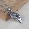 Sculpture Eagle Necklace Pendant Bird Hip Hop Stainless Steel Necklaces for Men Chain Fashion Fine Jewelry