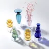 Vases Vase Living Room Decoration Modern Home Decor Terrarium Flower Pots Decorative Desktop Transparent Color Art Double Glass Vase 221126