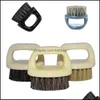 Party Favor Rétro Bague Brosse En Plastique Sanglier Poils Élastique Nettoyage Barbe Modélisation Du Visage Durable Hommes Brosses Arrivée 2 4Mx Dhryk