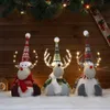 Dekoracje świąteczne duże siedzące łosie z lekką dekoracją świąteczną świąteczne ozdoby domowe ozdoby Xmas Navidad Natal Year Prezent 221125