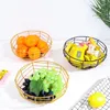 Placas Creative Iron Art Rhombus Fruit Basket Zero Storage Home Living Room Desktop